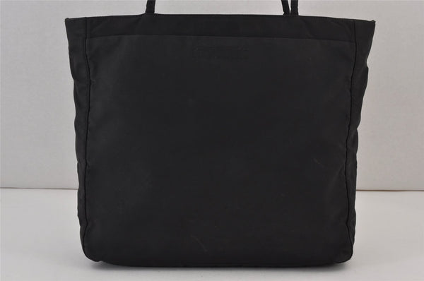 Authentic PRADA Vintage Nylon Shoulder Tote Bag Black 0691K