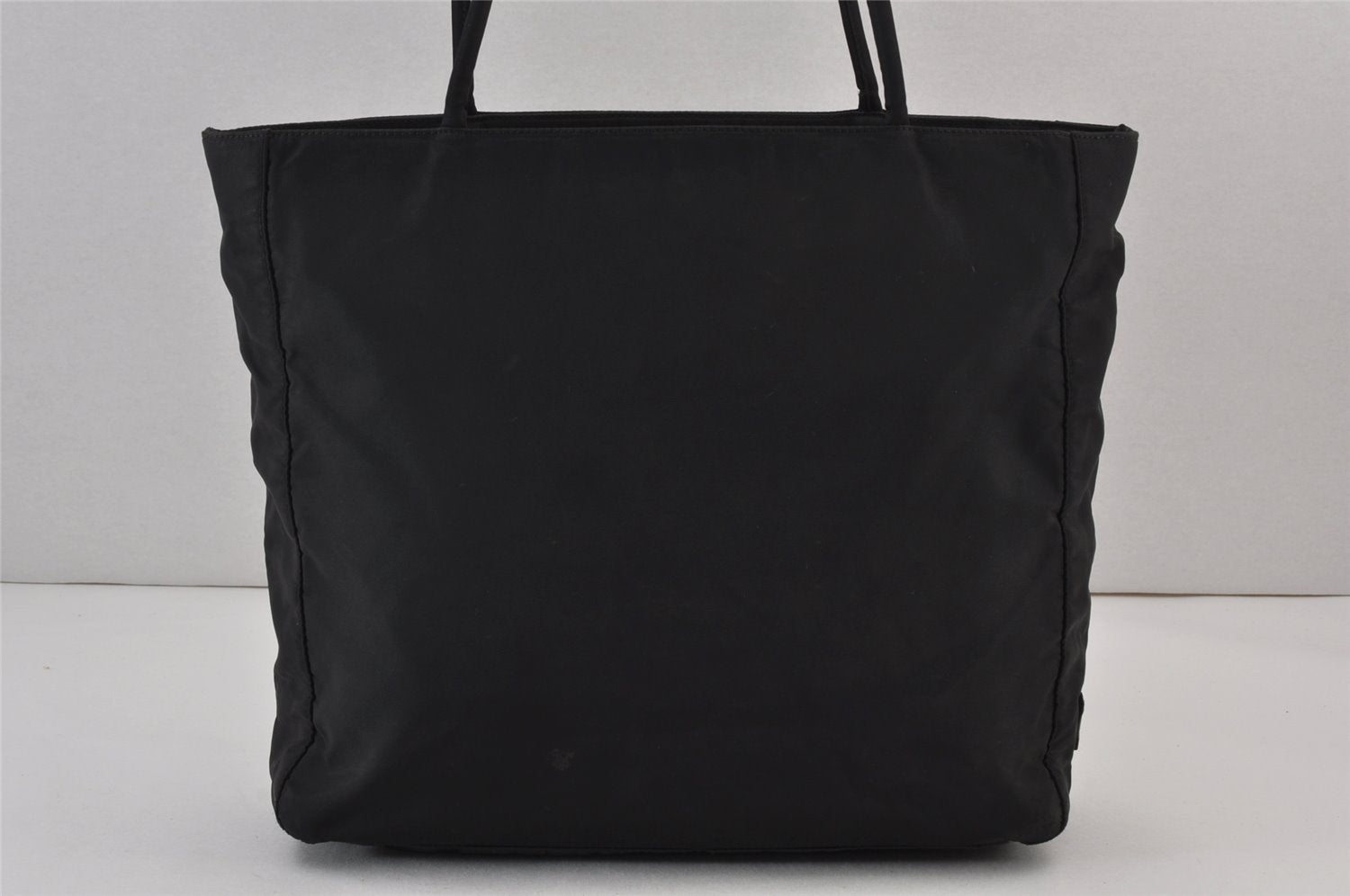 Authentic PRADA Vintage Nylon Shoulder Tote Bag Black 0691K