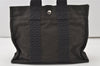 Authentic HERMES Her Line PM Hand Tote Bag Nylon Gray 0693J