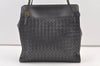 Authentic BOTTEGA VENETA Intrecciato Leather Shoulder Tote Bag Black Junk 0693K