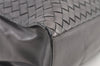 Authentic BOTTEGA VENETA Intrecciato Leather Shoulder Tote Bag Black Junk 0693K