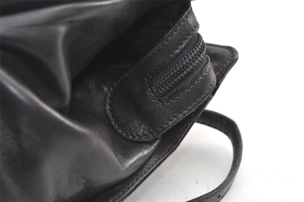 Authentic BOTTEGA VENETA Intrecciato Leather Shoulder Tote Bag Black Junk 0693K