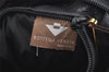 Authentic BOTTEGA VENETA Intrecciato Leather Shoulder Tote Bag Black Junk 0693K