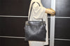 Authentic BOTTEGA VENETA Intrecciato Leather Shoulder Tote Bag Black Junk 0693K