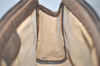 Authentic GUCCI Web Sherry Line Clutch Hand Bag Purse GG PVC Leather Brown 0694K