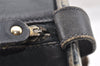 Authentic GUCCI Sherry Line Hand Boston Bag GG PVC Leather Navy Blue 0697J