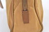 Authentic PRADA Nylon Leather Shoulder Hand Bag Purse Brown Yellow 0697K