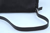 Authentic FENDI Mamma Baguette Shoulder Hand Bag Jersey Leather Black Junk 0698I