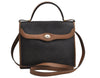 Authentic Christian Dior Honeycomb 2Way Hand Bag PVC Leather Black CD 0698K