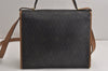 Authentic Christian Dior Honeycomb 2Way Hand Bag PVC Leather Black CD 0698K
