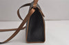 Authentic Christian Dior Honeycomb 2Way Hand Bag PVC Leather Black CD 0698K