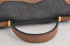 Authentic Christian Dior Honeycomb 2Way Hand Bag PVC Leather Black CD 0698K