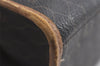 Authentic Christian Dior Honeycomb 2Way Hand Bag PVC Leather Black CD 0698K