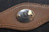 Authentic Christian Dior Honeycomb 2Way Hand Bag PVC Leather Black CD 0698K
