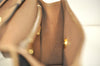 Authentic Christian Dior Honeycomb 2Way Hand Bag PVC Leather Black CD 0698K