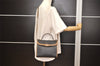 Authentic Christian Dior Honeycomb 2Way Hand Bag PVC Leather Black CD 0698K