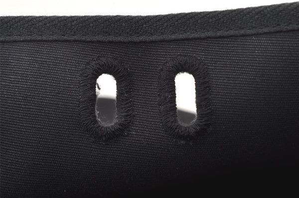 Authentic HERMES Vintage Her Bag Cabas GM Replacement Bag Canvas Black 0699K