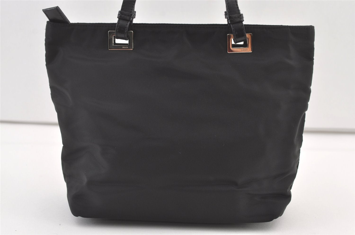 Authentic PRADA Nylon Leather Shoulder Tote Bag Purse Black 0700K