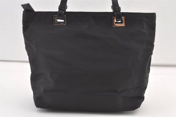 Authentic PRADA Nylon Leather Shoulder Tote Bag Purse Black 0700K