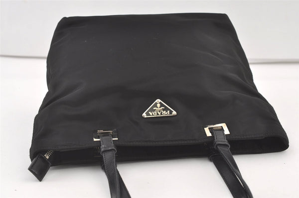 Authentic PRADA Nylon Leather Shoulder Tote Bag Purse Black 0700K