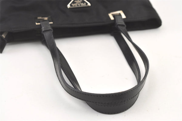 Authentic PRADA Nylon Leather Shoulder Tote Bag Purse Black 0700K