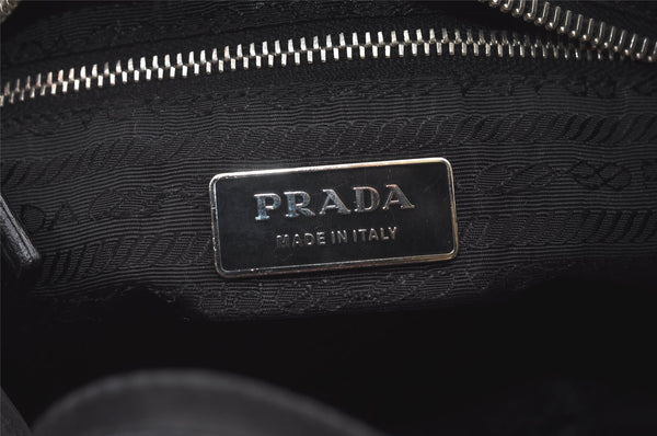 Authentic PRADA Nylon Leather Shoulder Tote Bag Purse Black 0700K