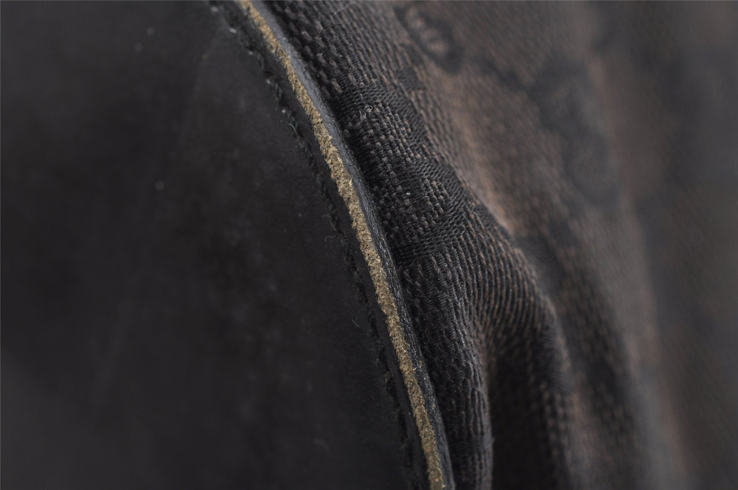 Authentic GUCCI Shoulder Hand Bag Purse GG Canvas Leather 0013738 Brown 0701J