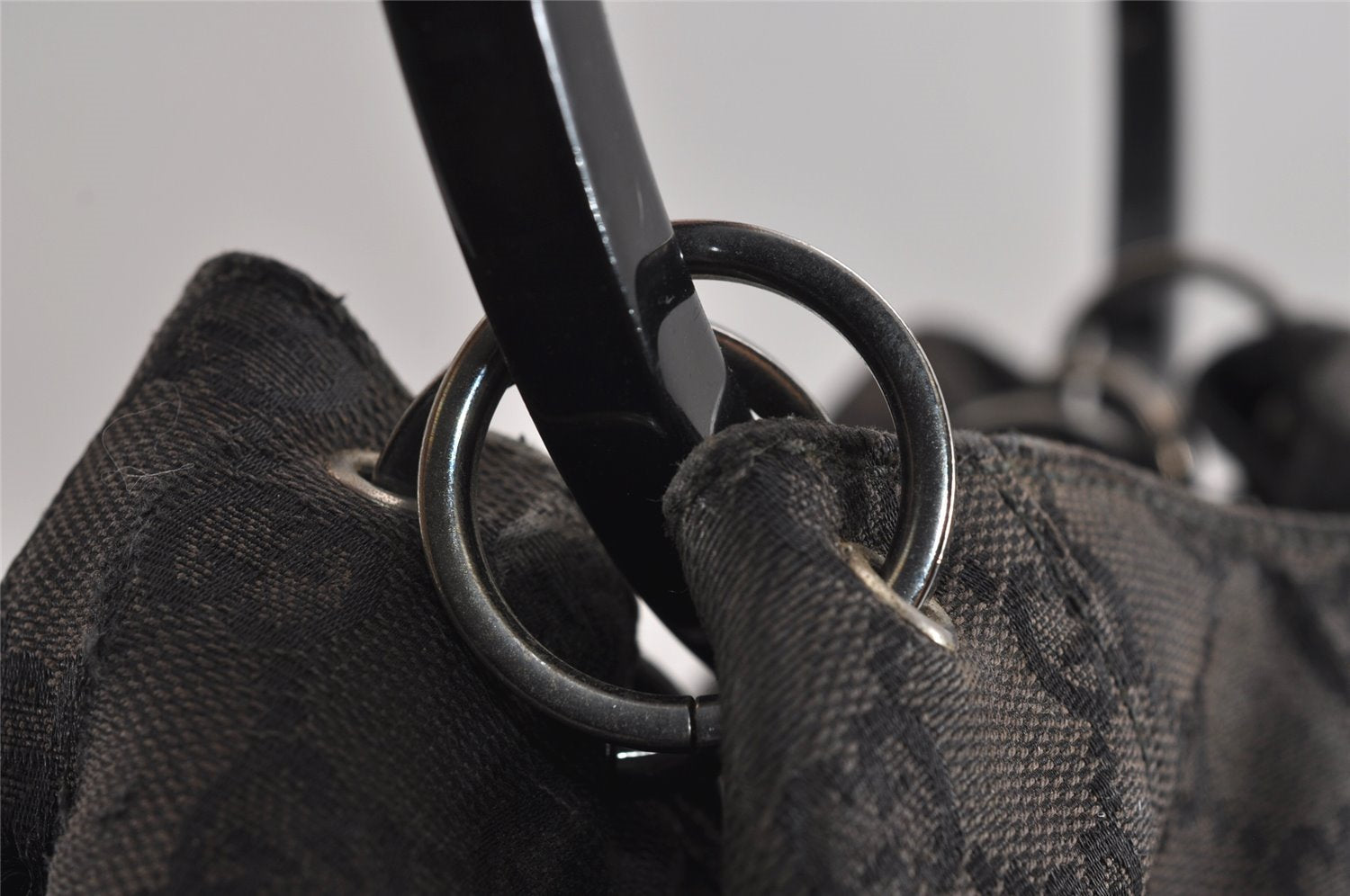 Authentic GUCCI Shoulder Hand Bag Purse GG Canvas Leather 0013738 Brown 0701J