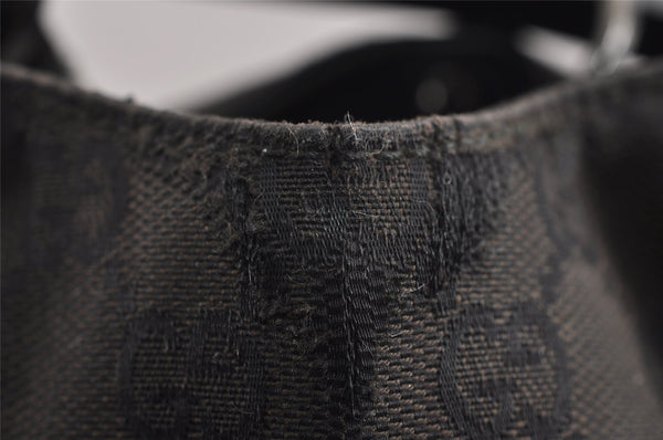 Authentic GUCCI Shoulder Hand Bag Purse GG Canvas Leather 0013738 Brown 0701J