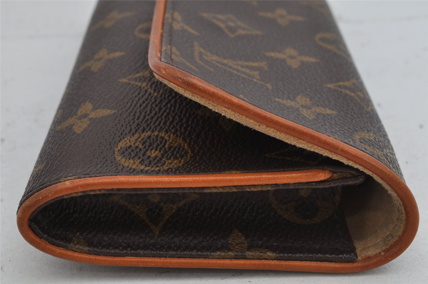 Authentic Louis Vuitton Monogram Pochette Twin PM Shoulder Bag M51854 LV 0701K