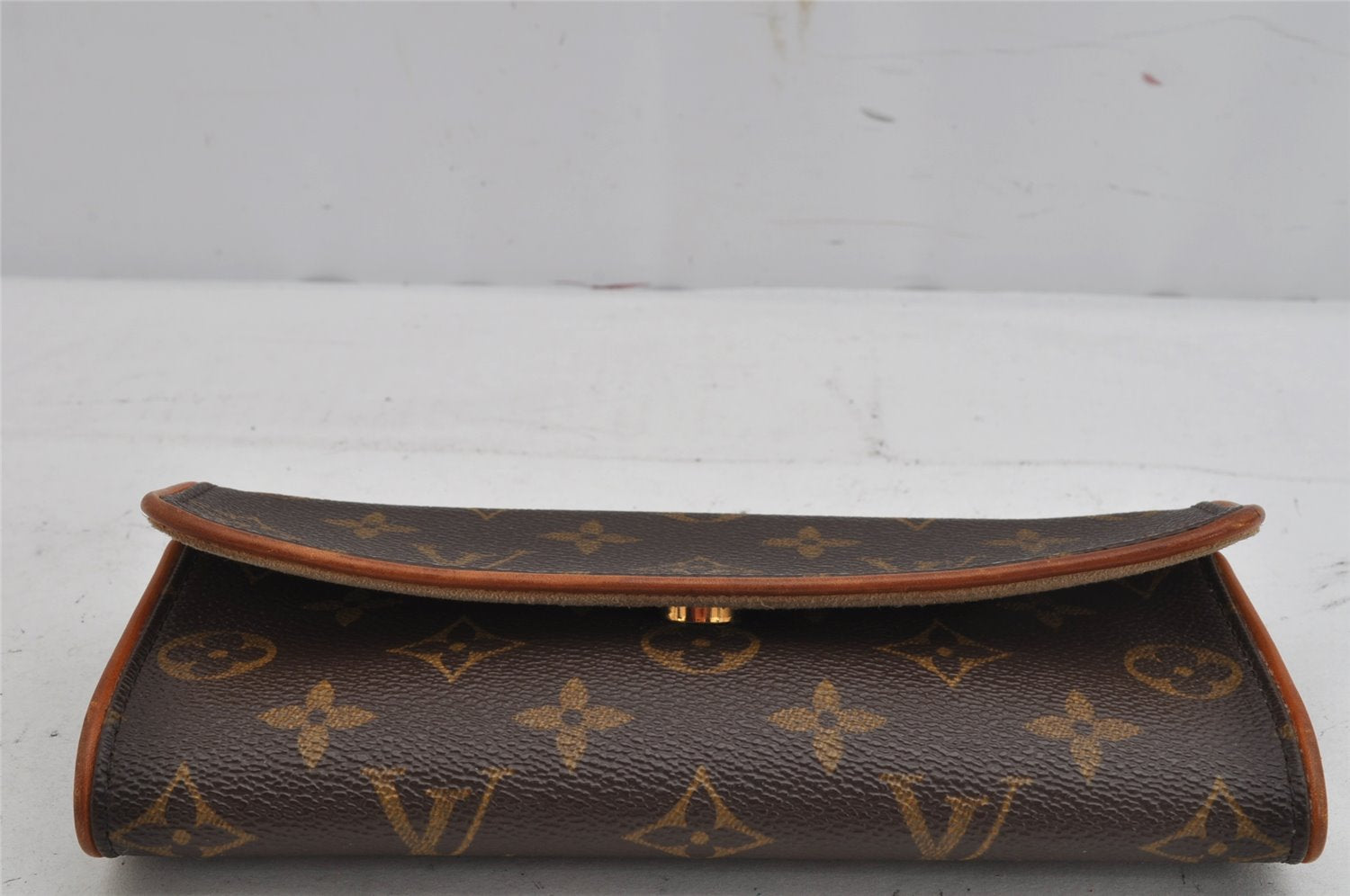 Authentic Louis Vuitton Monogram Pochette Twin PM Shoulder Bag M51854 LV 0701K