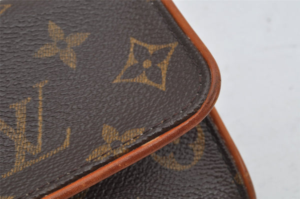 Authentic Louis Vuitton Monogram Pochette Twin PM Shoulder Bag M51854 LV 0701K