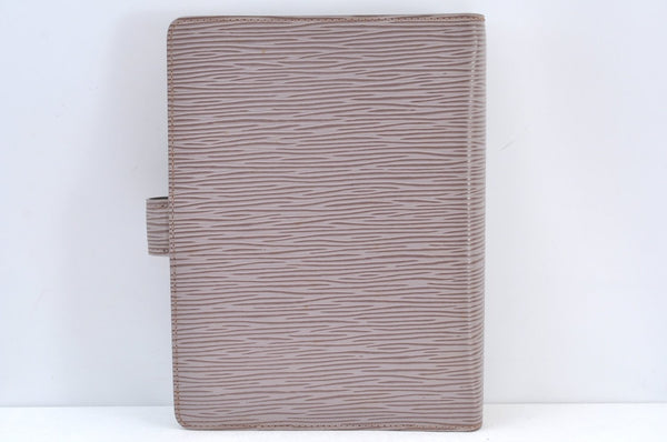 Authentic Louis Vuitton Epi Agenda GM Notebook Cover Purple R2005R LV 0702I