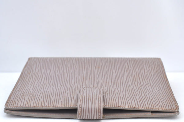 Authentic Louis Vuitton Epi Agenda GM Notebook Cover Purple R2005R LV 0702I