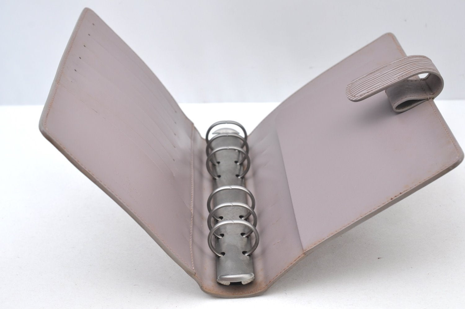 Authentic Louis Vuitton Epi Agenda GM Notebook Cover Purple R2005R LV 0702I