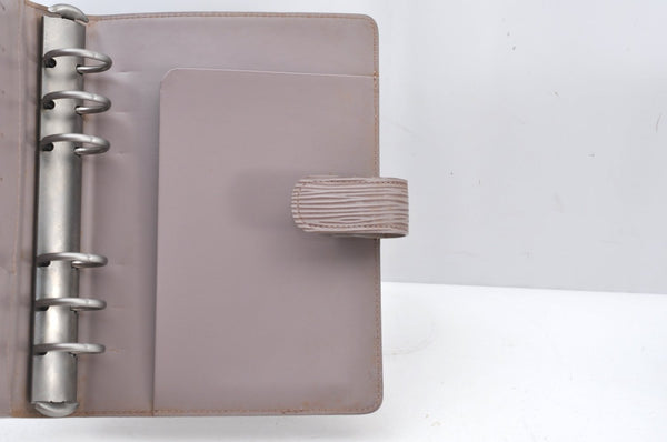 Authentic Louis Vuitton Epi Agenda GM Notebook Cover Purple R2005R LV 0702I