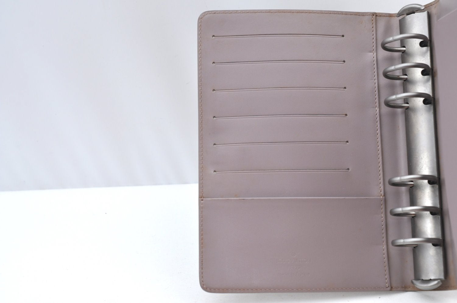 Authentic Louis Vuitton Epi Agenda GM Notebook Cover Purple R2005R LV 0702I