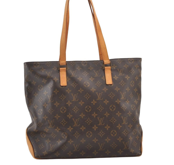 Authentic Louis Vuitton Monogram Cabas Mezzo Shoulder Tote Bag M51151 LV 0704K
