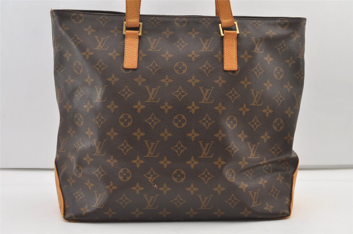 Authentic Louis Vuitton Monogram Cabas Mezzo Shoulder Tote Bag M51151 LV 0704K