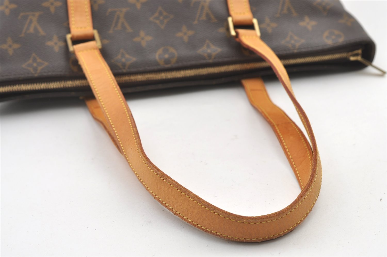 Authentic Louis Vuitton Monogram Cabas Mezzo Shoulder Tote Bag M51151 LV 0704K
