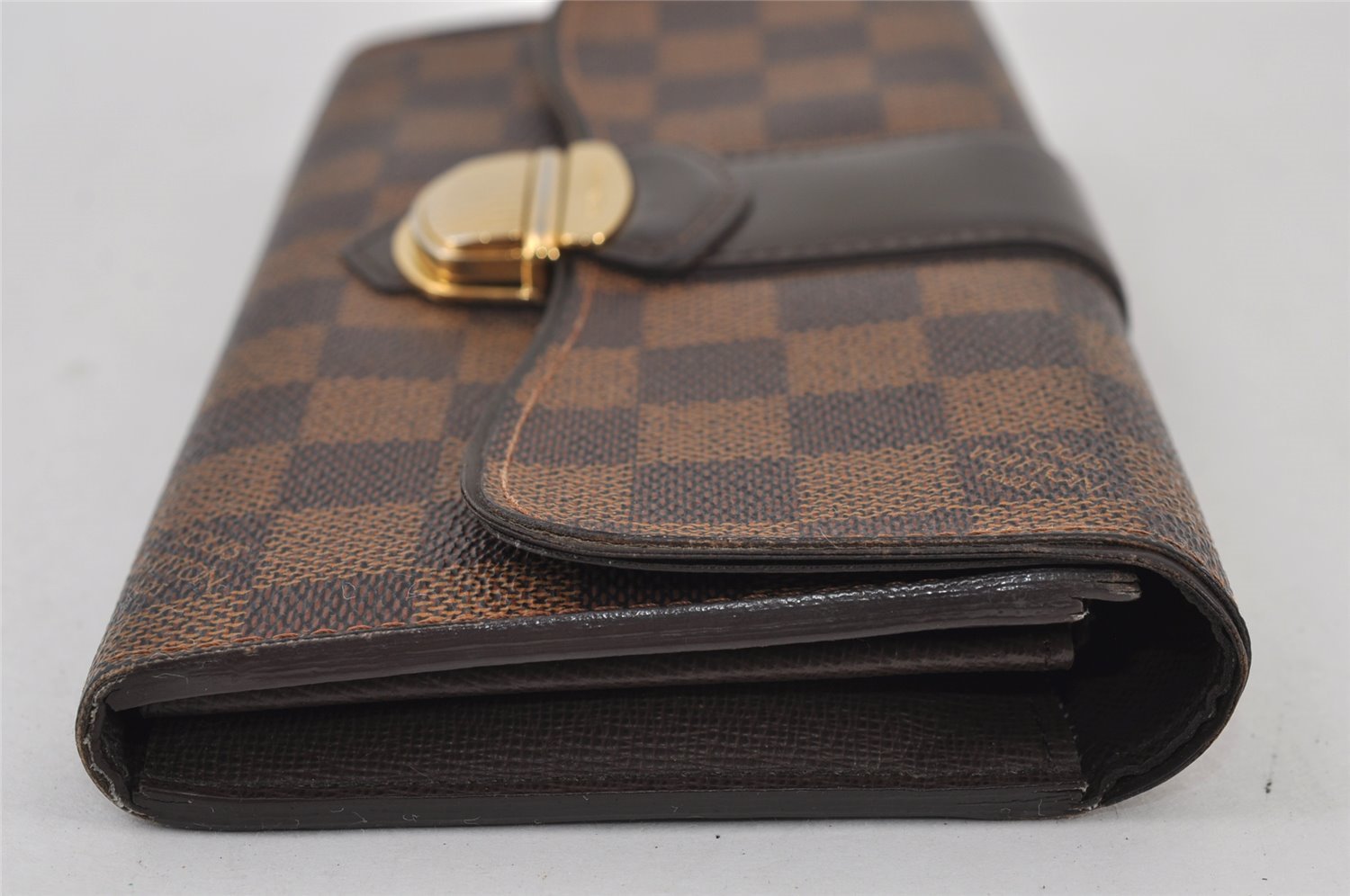 Authentic Louis Vuitton Damier Portefeuille Sistina Purse Wallet N61747 LV 0705J