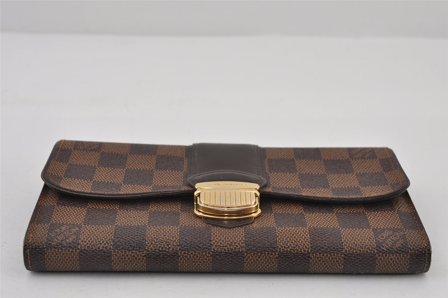 Authentic Louis Vuitton Damier Portefeuille Sistina Purse Wallet N61747 LV 0705J