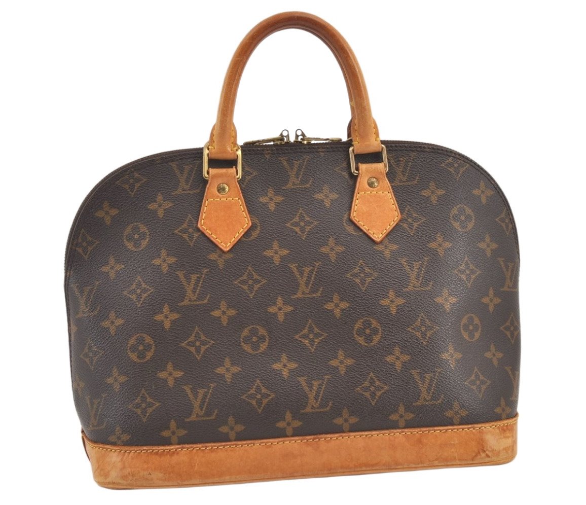Authentic Louis Vuitton Monogram Alma Hand Bag Purse M51130 LV 0705K