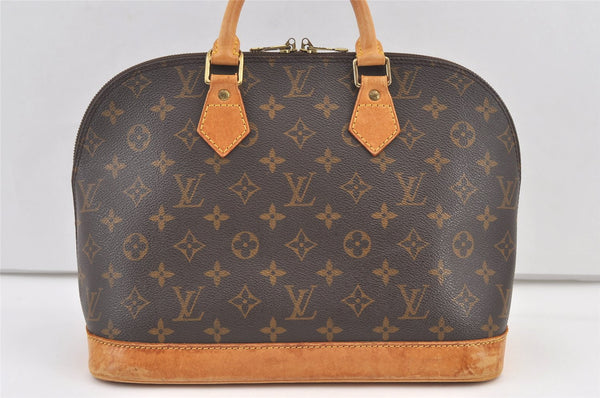 Authentic Louis Vuitton Monogram Alma Hand Bag Purse M51130 LV 0705K