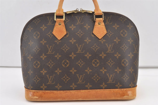 Authentic Louis Vuitton Monogram Alma Hand Bag Purse M51130 LV 0705K