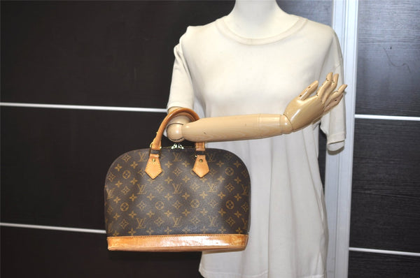 Authentic Louis Vuitton Monogram Alma Hand Bag Purse M51130 LV 0705K