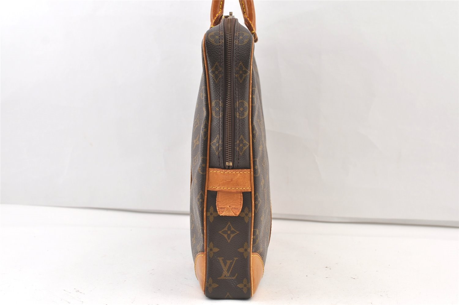 Authentic Louis Vuitton Monogram Porte Documents Voyage M53361 Briefcase 0706K