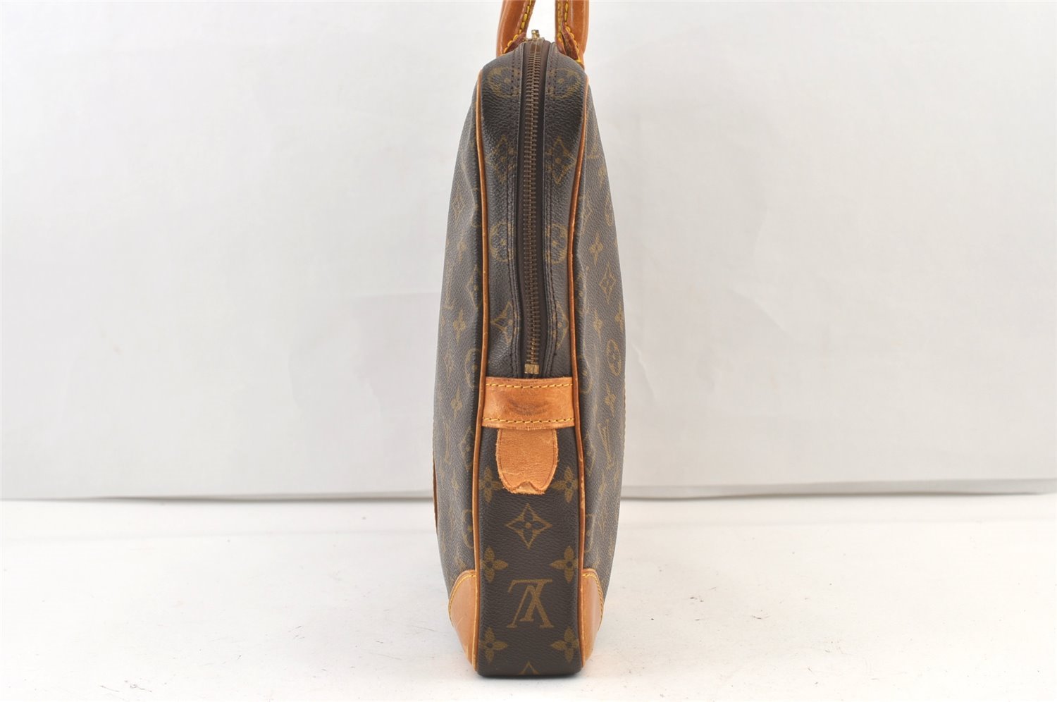Authentic Louis Vuitton Monogram Porte Documents Voyage M53361 Briefcase 0706K
