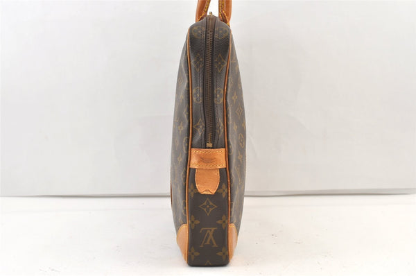 Authentic Louis Vuitton Monogram Porte Documents Voyage M53361 Briefcase 0706K
