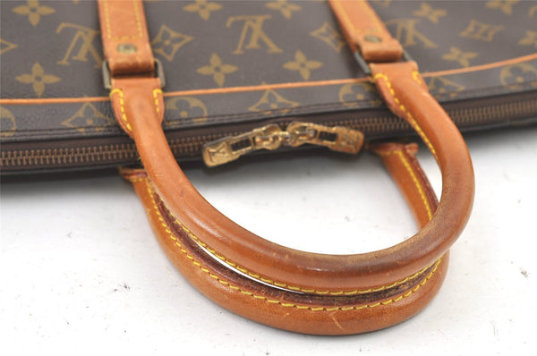 Authentic Louis Vuitton Monogram Porte Documents Voyage M53361 Briefcase 0706K